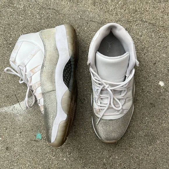 Nike Air Jordan 11 metallic Silver glitter - Picture 8 of 10